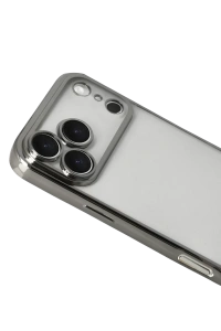 Apple iPhone 17 Pro Lensli Silikon - Titan Gri