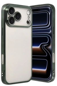Apple iPhone 17 Pro Lensli Silikon - Yeşil