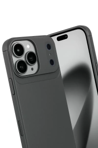 Apple iPhone 17 Pro Max Auto Focus Karbon Kapak - Gri