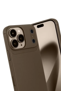 Apple iPhone 17 Pro Max Auto Focus Karbon Kapak - Kahverengi