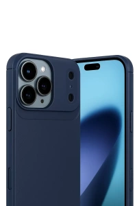 Apple iPhone 17 Pro Max Auto Focus Karbon Kapak - Lacivert