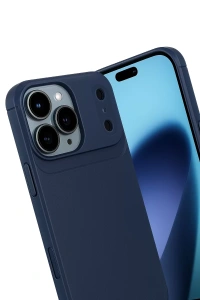 Apple iPhone 17 Pro Max Auto Focus Karbon Kapak - Lacivert