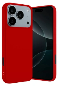 Apple iPhone 17 Pro Max First Silikon - Kırmızı