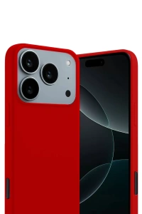 Apple iPhone 17 Pro Max First Silikon - Kırmızı