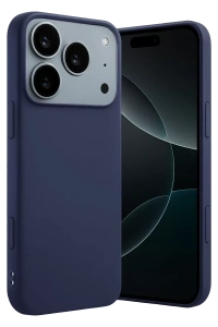 Apple iPhone 17 Pro Max First Silikon - Lacivert