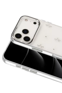 Apple iPhone 17 Pro Max Fiyonk Desenli Kapak - Desen 4