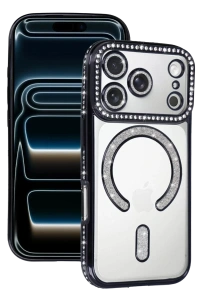 Apple iPhone 17 Pro Max Joke Simli Magneticsafe Kılıf - Siyah