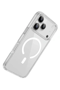 Apple iPhone 17 Pro Max Kılıf Pc Real Magsafe Kapak - Şeffaf
