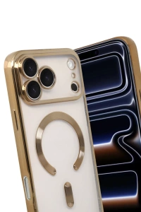 Apple iPhone 17 Pro Max Kross Magneticsafe Kapak - Gold