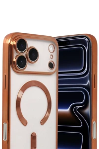 Apple iPhone 17 Pro Max Kross Magneticsafe Kapak - Turuncu