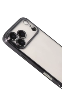 Apple iPhone 17 Pro Max Lensli Silikon - Siyah