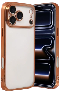 Apple iPhone 17 Pro Max Lensli Silikon - Turuncu