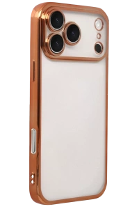 Apple iPhone 17 Pro Max Lensli Silikon - Turuncu