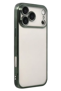 Apple iPhone 17 Pro Max Lensli Silikon - Yeşil