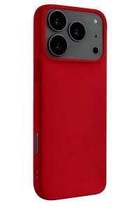 Apple iPhone 17 Pro Max Nano içi Kadife Silikon - Kırmızı