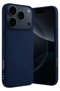 Apple iPhone 17 Pro Max Nano içi Kadife Silikon - Lacivert