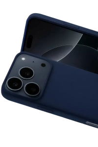 Apple iPhone 17 Pro Max Nano içi Kadife Silikon - Lacivert