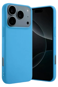 Apple iPhone 17 Pro Max Nano içi Kadife Silikon - Mavi