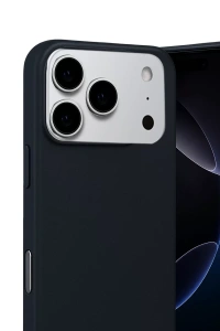 Apple iPhone 17 Pro Max Nano içi Kadife Silikon - Siyah