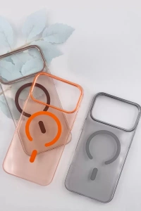 Apple iPhone 17 Pro Max PC Blank Magsafe Kapak - Natural Grey