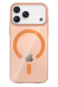 Apple iPhone 17 Pro Max PC Blank Magsafe Kapak - Turuncu