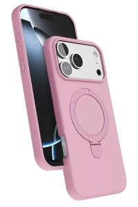 Apple iPhone 17 Pro Max Regal Magsafe Standlı Kapak - Açık Pembe