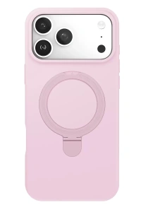 Apple iPhone 17 Pro Max Regal Magsafe Standlı Kapak - Açık Pembe