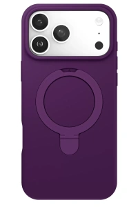 Apple iPhone 17 Pro Max Regal Magsafe Standlı Kapak - Derin Mor