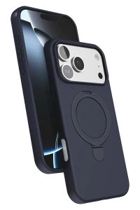Apple iPhone 17 Pro Max Regal Magsafe Standlı Kapak - Lacivert