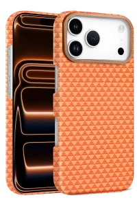 Apple iPhone 17 Pro Max Vega Magsafe Kapak - Parlak Turuncu
