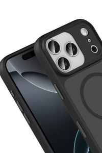 Apple iPhone 17 Pro Megane Magsafe Kapak - Siyah