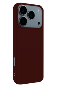 Apple iPhone 17 Pro Nano içi Kadife Silikon - Bordo
