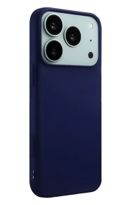 Apple iPhone 17 Pro Nano içi Kadife Silikon - Lacivert