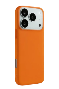 Apple iPhone 17 Pro Nano içi Kadife Silikon - Turuncu