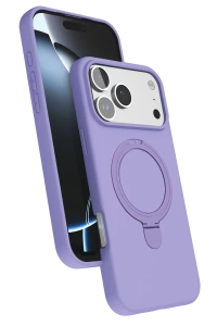 Apple iPhone 17 Pro Regal Magsafe Standlı Kapak - Lila