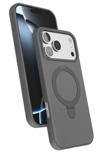 Apple iPhone 17 Pro Regal Magsafe Standlı Kapak - Titan Gri