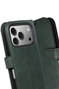 Apple iPhone 17 Pro Trend S Plus Kapaklı Kılıf - Yeşil
