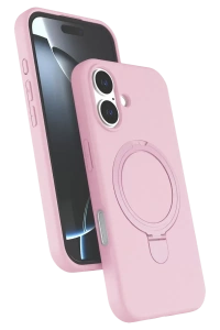 Apple iPhone 17 Regal Magsafe Standlı Kapak - Açık Pembe