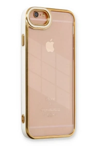 Apple iPhone 6 Kılıf Liva Lens Silikon - Beyaz