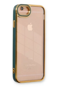 Apple iPhone 6 Kılıf Liva Lens Silikon - Yeşil