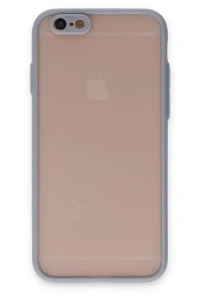 Apple iPhone 6 Kılıf Montreal Silikon Kapak - Gri