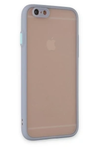 Apple iPhone 6 Kılıf Montreal Silikon Kapak - Gri