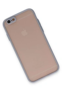 Apple iPhone 6 Kılıf Montreal Silikon Kapak - Gri
