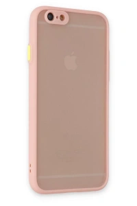 Apple iPhone 6 Kılıf Montreal Silikon Kapak - Pembe