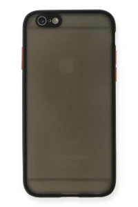 Apple iPhone 6 Kılıf Montreal Silikon Kapak - Siyah