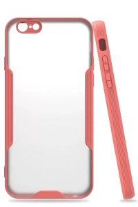 Apple iPhone 6 Kılıf Platin Silikon - Pembe