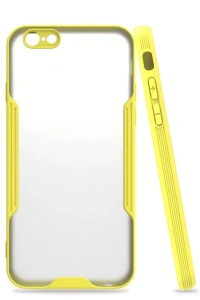 Apple iPhone 6 Kılıf Platin Silikon - Sarı