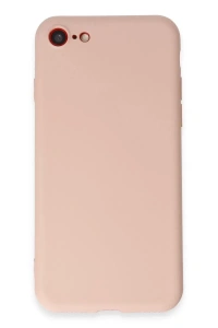 Apple iPhone 7 Kılıf First Silikon - Pudra
