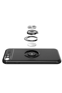 Apple iPhone 7 Kılıf Range Yüzüklü Silikon - Kırmızı