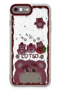 Apple iPhone 7 Kılıf Sweet Desenli Silikon Kapak - Pembe